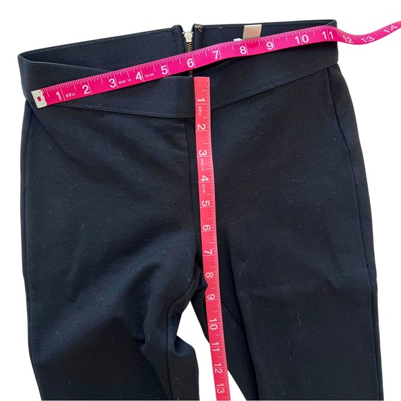 J. Crew Sleek Black Ultra Skinny Ponte Pants with Back Exposed Zipper - Picture 4 of 12